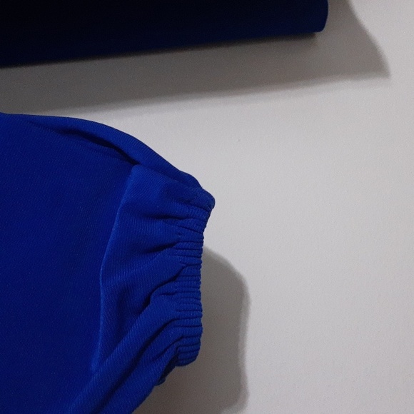 Soft Surroundings legant Blue Women Top Blouse Casual Jersey Knit Soft PL Beach - Picture 3 of 8